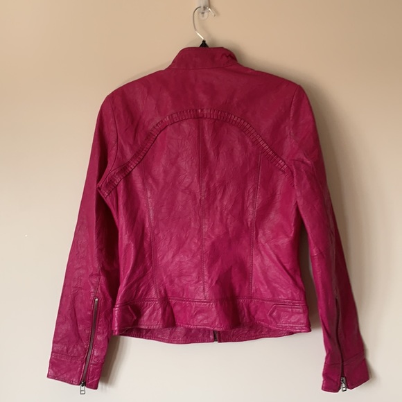 Danier Leather Small Pink  Bomber Jacket - Picture 4 of 12